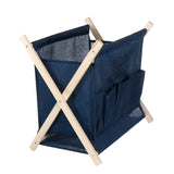 Wooden,Foldable,Large,Capacity,Desktop,Storage,Basket,Portable,Magazine,Newspaper,Pockets