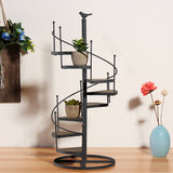 Spiral,Plant,Stand,Flower,Holder,Shelf,Display,Garden,Decor