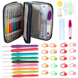 45Pcs,Aluminum,Crochet,Knitting,Needle,Organiser,Craft,Tools