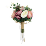 Bride,Holding,Artificial,Flowers,Floral,Wedding,Bouquet,Romantic,Decor,Supplies