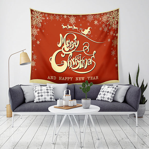 Loskii,Christmas,Tapestry,Santa,Print,Hanging,Tapestry,Christmas,Decorations