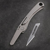 KESHUN,Titanium,Alloy,Folding,Knife,Utility,Knife,Outdoor,Survival,Emergency,Knife,Medical,Knife