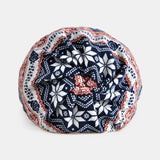 Women,Winter,Cotton,Snowflake,Pattern,Flower,Printing,Beanie,Gaiter,Shield