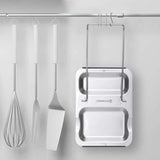KITCHENDAO,Stainless,Steel,Shelf,Kitchen,Organizer,Cover,Stand,Foldable,Spoon,Holder