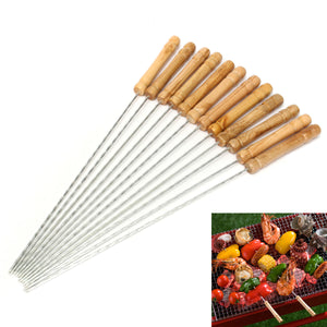 Stainless,Steel,Metal,Barbeque,Skewer,Needle,Kebab,Stick,Utensil,Stick