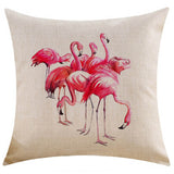 45x45cm,Fashion,Flamingo,Cotton,Linen,Pillowcase,Decorative,Pillow