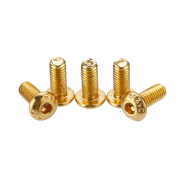 Suleve,M2.5AH1,50Pcs,Titanium,Plated,Socket,Button,Screws,Alloy,Steel,Grade,Screw