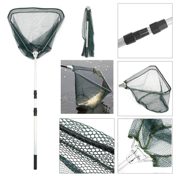 Zanlure,135cm,Length,37x33cm,Portable,Section,Foldable,Telescopic,Fishing,Landing,Extending,Folding,Handle