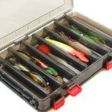 ZANLURE,Compartments,Brown,Double,Sided,Lattice,Fishing,Tackle,Storage,Fishing