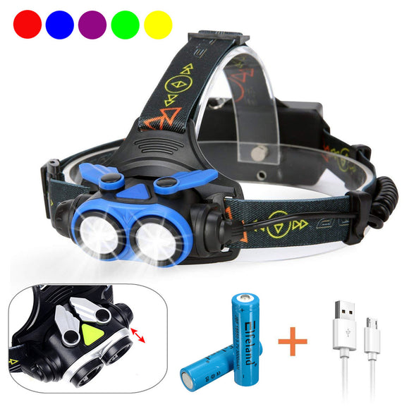 XANES,7305A,Zoomable,Rechargebale,Headlamp,Outdoor,Waterproof,Torch,Camping,Fishing
