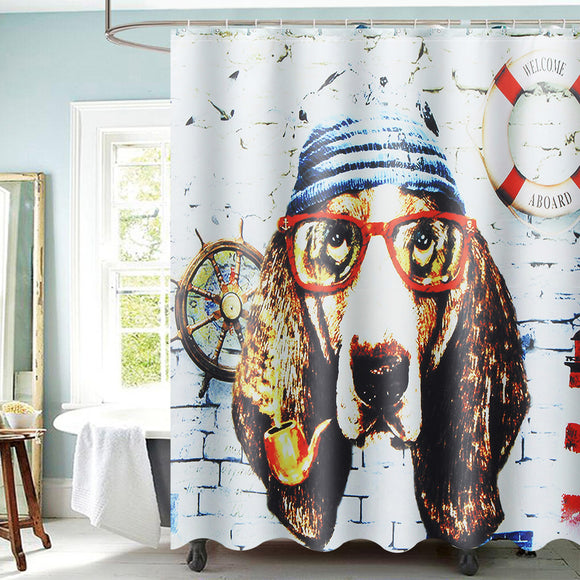 Modern,Animal,Waterproof,Polyester,Shower,Curtain,Octopus,Pattern,Plastic,Hooks,Shower