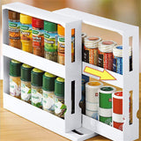 Movable,Rotatable,Condiment,Storage,Shelf,Kitchen,Spice,Organizer,Flavouring,Camping,Picnic