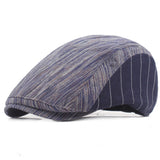 Women,Cotton,Beret,Stripe,Buckle,Adjustable,Paper,Newsboy,Cabbie,Gentleman