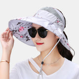 Women's,Visor,Printed,Protection,Floppy