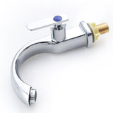 Bathroom,Basin,Faucet,Curved,Single,Handle,Electroplate,Chrome,Finish,Mount