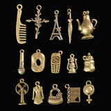 100Pcs,Antique,Bronze,Pendant,Decorations,Metal,Animal,Plant,Ornaments