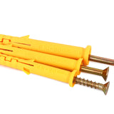 Yellow,Croaker,Plastic,Expansion,Bolts,Expansion,Screw,Window,Frames,Cabinet,Fixing