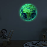 Loskii,CC092,Creative,Luminous,Earth,Africa,Clock,Clock,Quartz,Clock,Office,Decorations