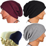 Unisex,Women,Knitted,Slouch,Beanie,Twill,Color,Elastic,Outdoor