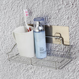 Stainless,Steel,Bathroom,Kitchen,Shower,Shelf,Storage,Suction,Basket,Caddy