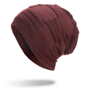 Winter,Velvet,Thicken,Hedging,Double,Layers,Earmuffs,Knitted,Beanie