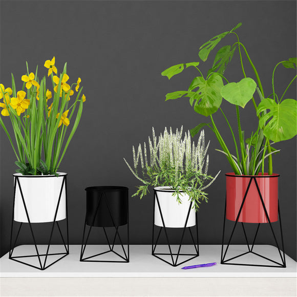 Geometric,Metal,Flower,Stand,Indoor,Garden,Plant,Holder,Display,Planter