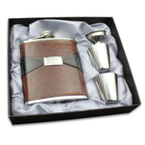 Stainless,Steel,Portable,Whiskey,Flask,Foreskin,Embossed,Leather,Bottles