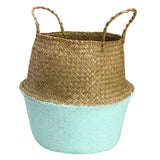 Seagrass,Belly,Storage,Baskets,Shopping,Organizer,Plant,Green