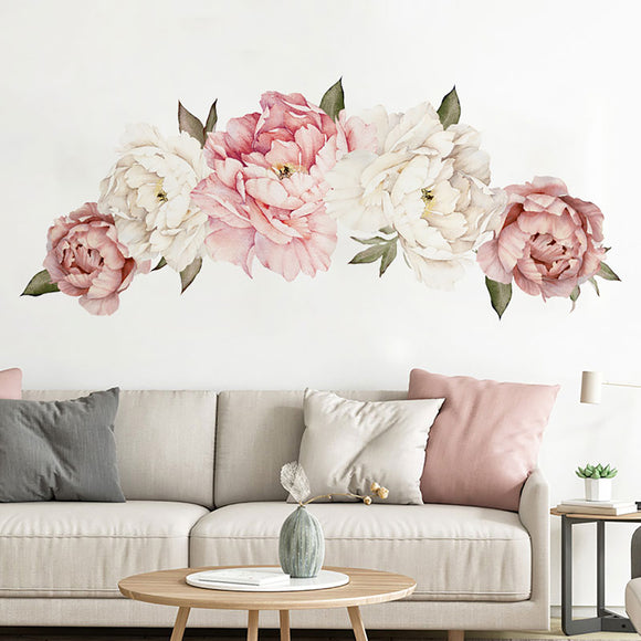 Peony,Flower,Removable,Sticker,Decal,Living,Bedroom,Decor