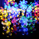 Solar,Blossom,Flower,Fairy,String,Light,50LED,Garden,Wedding,Decor