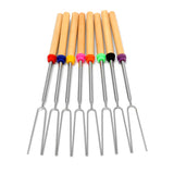 Pieces,Colorful,Telescopic,Roasting,Marshmallow,Barbecue,Skewers,Stick,Tools