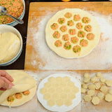 Dumpling,Mante,Ravioli,Pierogi,Pelmeni,Maker,Dough,Press,Cutterfor,Kitchen