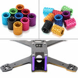 Suleve,M3AS15,50Pcs,Knurled,Standoff,Aluminum,Alloy,Anodized,Spacer,MultiColor