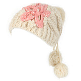 Women,Crochet,Knitting,Woven,Flower,Slouch,Beanie,Hanging,Decorative