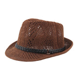 Women,Summer,Outdoor,Breathable,Leather,Crimping,Panama