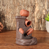 Ceramic,Backflow,Waterfall,Smoke,Incense,Burner,Censer,Cones,Holder