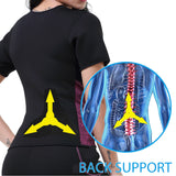 Front,Women,Sauna,Neoprene,Shaper,Sweat,Burner,Fitness,Shirts