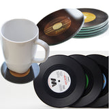 Vinyl,Record,Coaster,Coffee,Holder,Retro,Placemat
