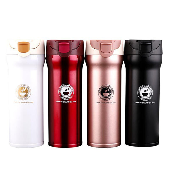400ML,Vacuum,Water,Bottle,Grade,Stainless,Steel,Insulated,Thermos,Coffee,Drinking