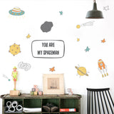 Miico,FX64036,Cartoon,Sticker,Spaceship,Meteorite,Combination,Stickers,Children's,Decoration,Stickers