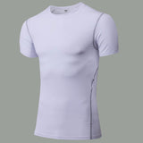 YUERLIAN,Fitness,Tight,Tennis,Soccer,Jersey,Demix,Sportswear,Quick,Compression,Men's,Short,Sleeve,Running,Shirt