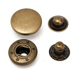30Set,Antique,Brass,Fasteners,Popper,Press,Button,Leather