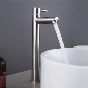 Stainless,Steel,Bathroom,Basin,Faucet,Single,Hoses,Height