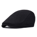 Unisex,Winter,Classic,Monochrome,Cotton,Beret,Elastic,Peaked,Painter