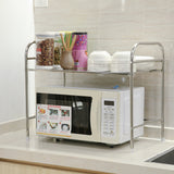 Kitchen,Stainless,Steel,Racks,Microwave,Floor,Storage,Double,Seasoning