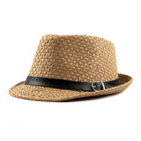 Women,Handmade,Woven,Panama,Style,Fedora,Straw,Leather