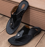 Men's,Leather,Rubber,Sandals,Slippers,Waterproof,Quick,Drying,Beach,Walking,Slippers