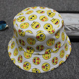 Unisex,Style,Emoji,Pringting,Casual,Fashion,Visor,Bucket