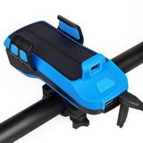 XANES,Solar,Rechargeable,Light,Super,Bright,Modes,Bicycle,Headlight,Power,130dB,Modes,Phone,Holder,Cycling,Bicycle