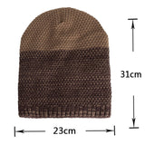 Womens,Coral,Fleece,Earmuffs,Knitted,Winter,Double,Layers,Slouch,Beanie